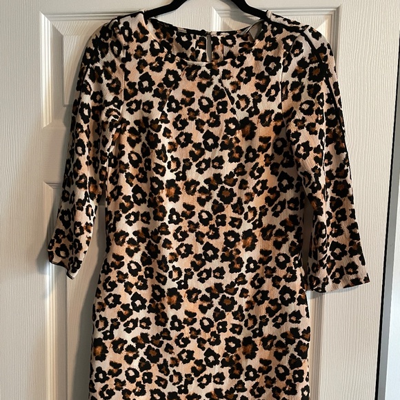 H&M Leopard Cheetah Print Dress - Women's Size 2 🐆 - Picture 2 of 7